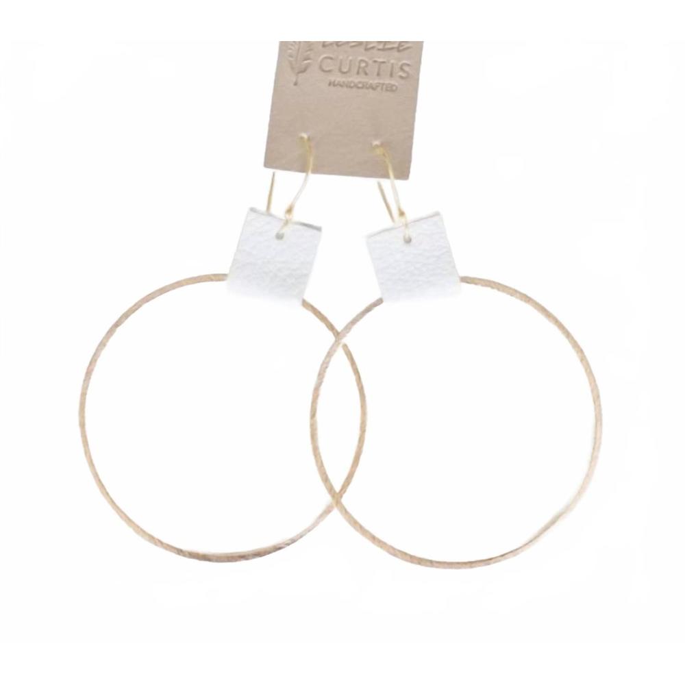 NEW LESLIE CURTIS women's grayson earrings in gold